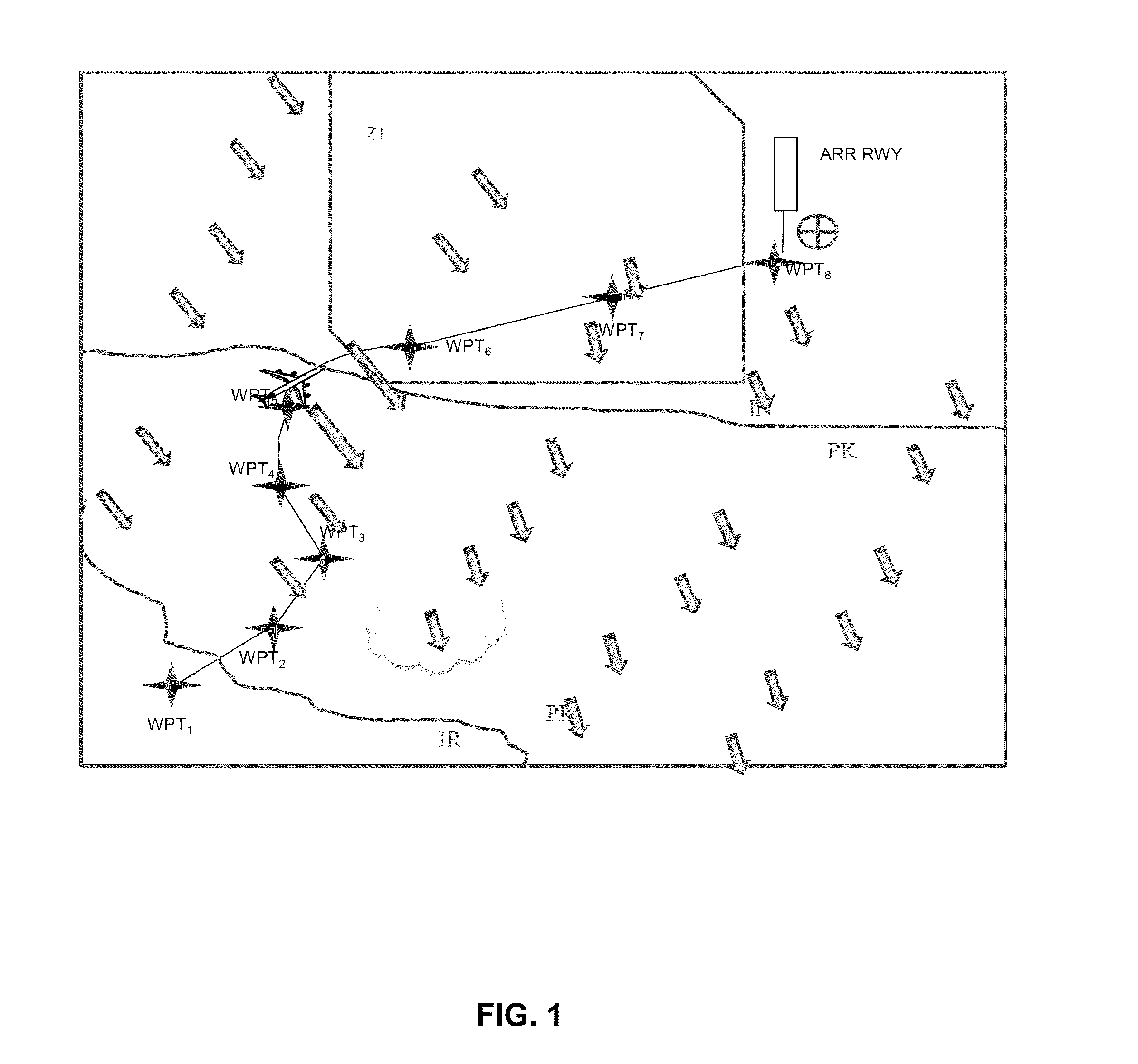 Method for assisting the navigation of an aircraft with correlation of dynamic information with a 4d flight trajectory