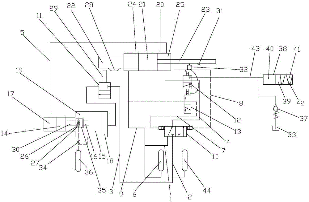 Electrohydraulic-control pressing machine with two energy accumulators for providing hydraulic power