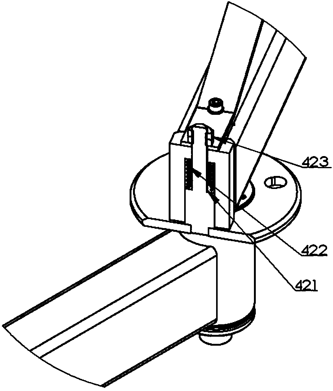 A tire pressing auxiliary part for tire changer and tire changer