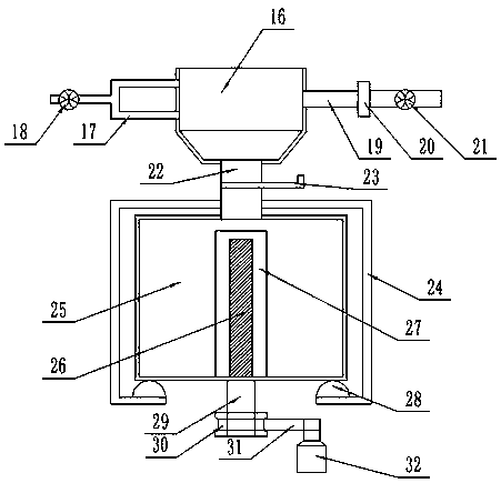 Water removing and drying device for food processing