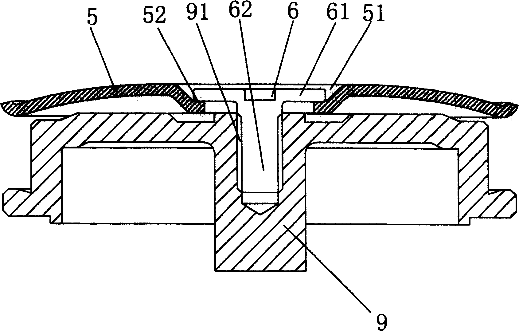 Hard disk and press block positioning structure thereof