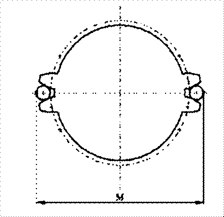 A method and device for measuring span distance of cylindrical spur involute spline ring gauge