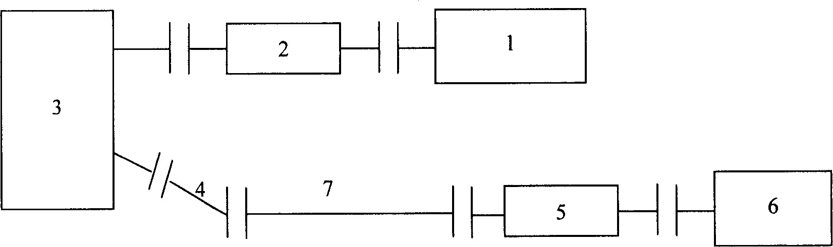 Performance test bench position arranging method for tilted-angle transmission-gear box