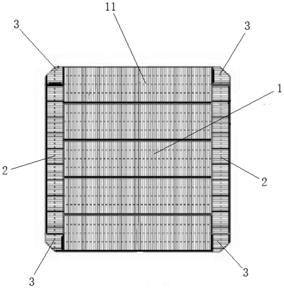 Coplanar equipotential parallel connection type photovoltaic module battery piece