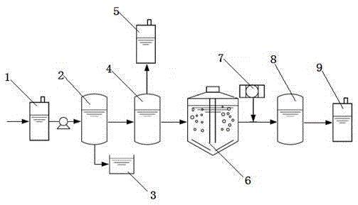 Treatment system for effluent discharged by ship