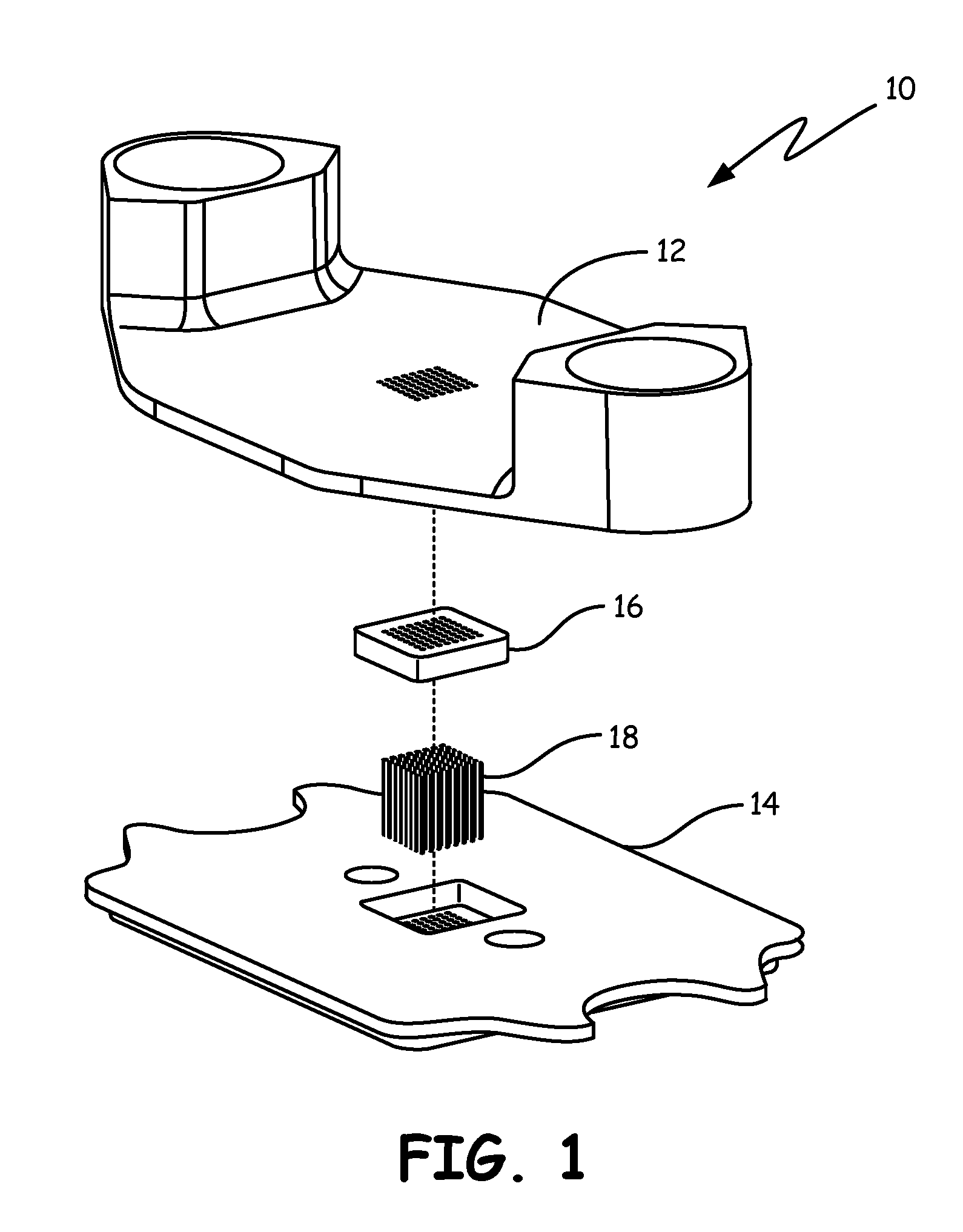 Testing apparatus and method for microcircuit testing with conical bias pad and conductive test pin rings