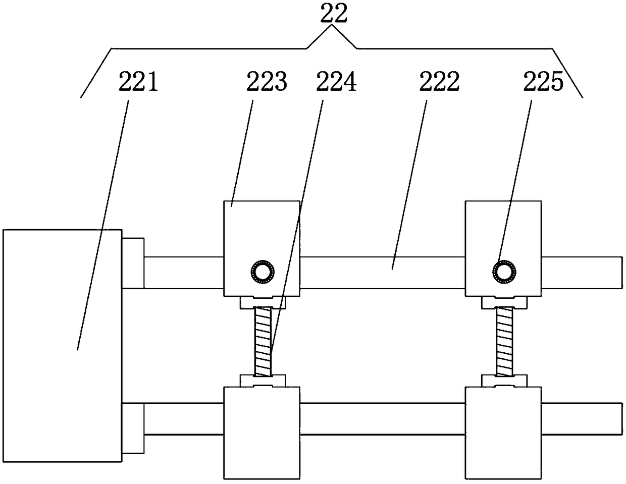 Operation platform anti-collision and damping rubber processing device