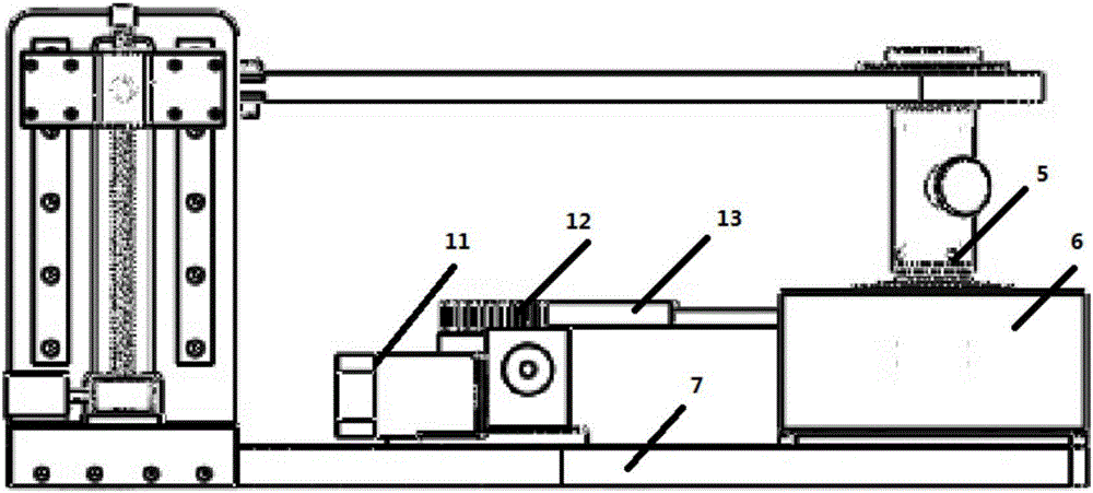 Vertical on-site torque calibration device based on speed reducer force application principle