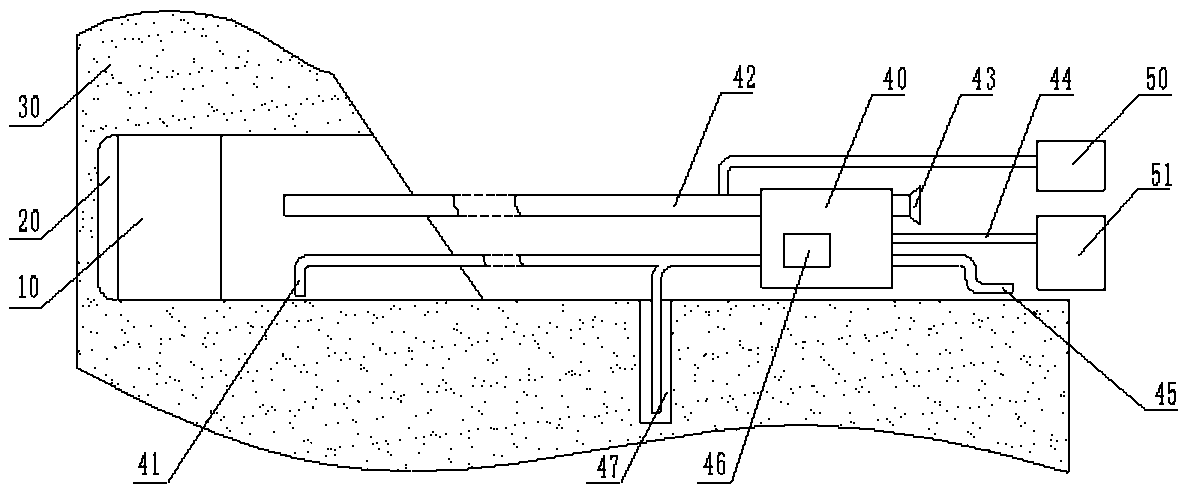 System for reducing air temperature in tunnel directly by geothermal resource