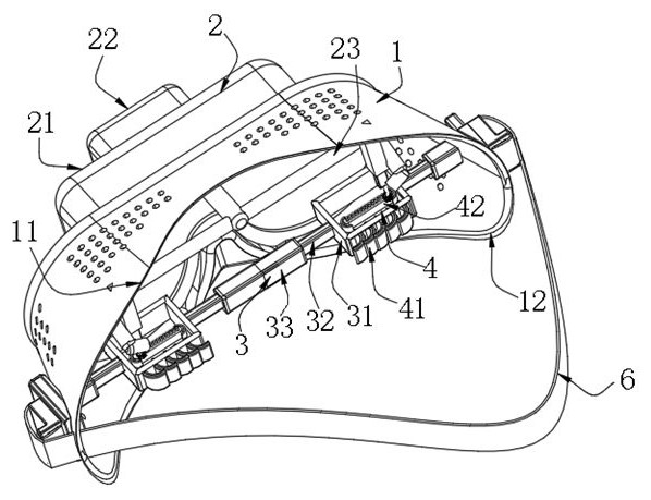 Portable punching device aiming at large particle infringement