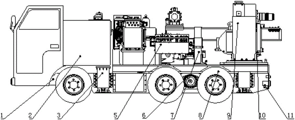 Coal-mine rubber-wheel all-hydraulic drilling machine