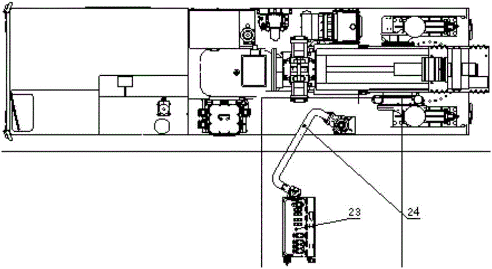 Coal-mine rubber-wheel all-hydraulic drilling machine