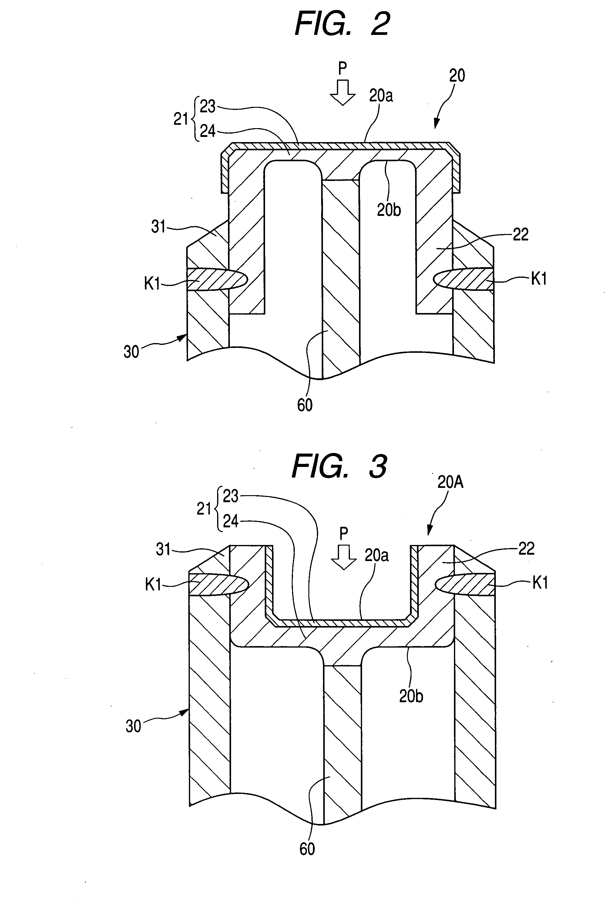 Pressure sensor with diaphragm for detecting pressure