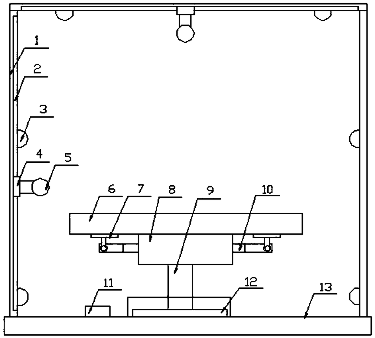 E-commerce commodity displaying exhibiting device