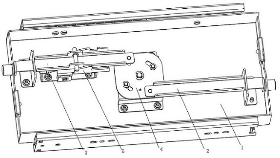 A mechanism for realizing two-way locking opening and closing