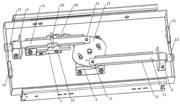 A mechanism for realizing two-way locking opening and closing