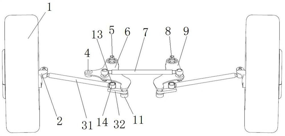 A steering transmission system and vehicle