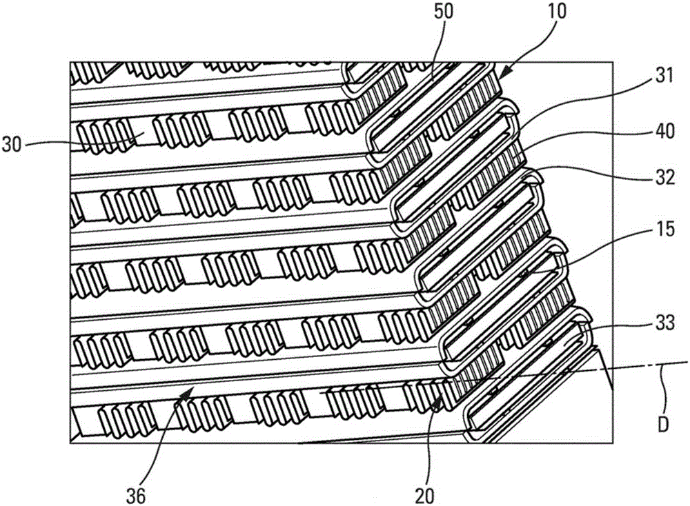 Thermoelectric module and heat exchanger including such a module