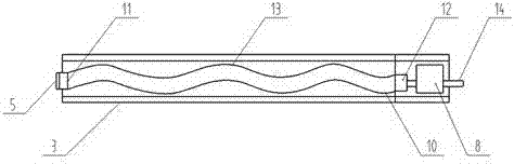 Automatic weft-direction wave-shaped fabric production mechanism of sample weaving machine