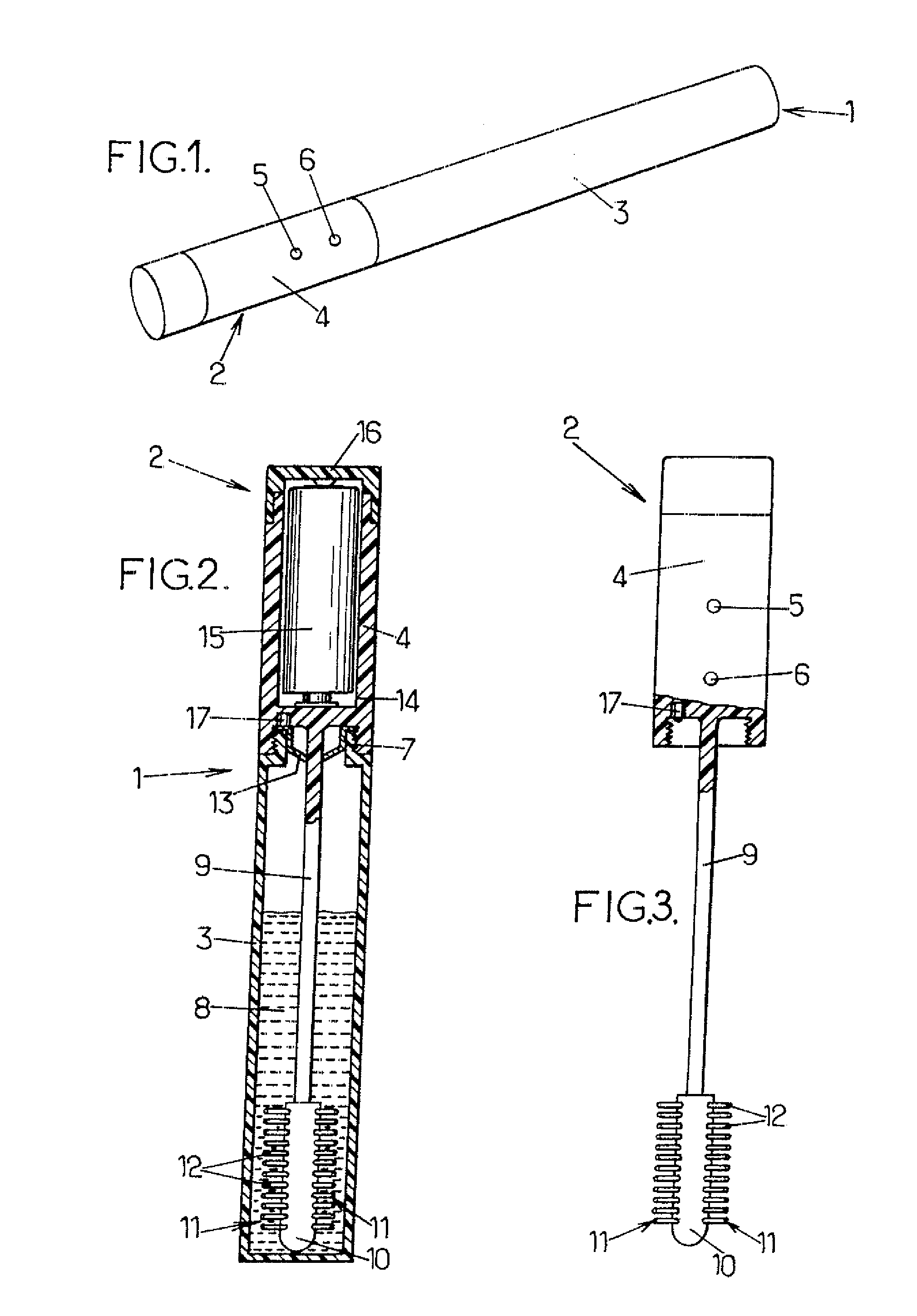 Applicator Device for Applying a Cosmetic and the Use of Such a Device