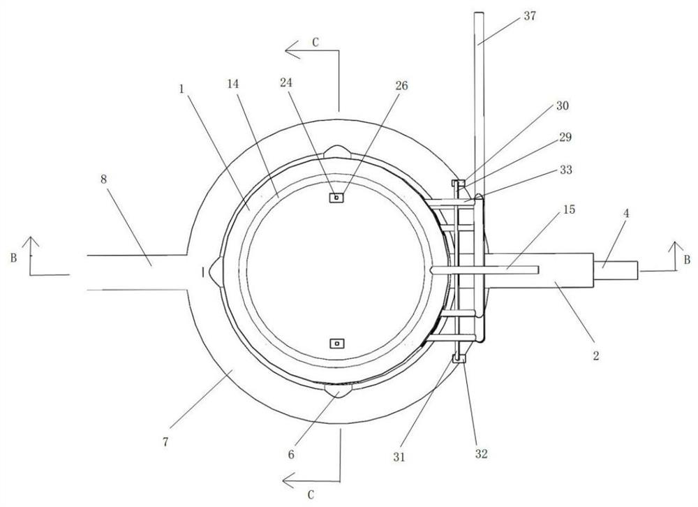 Industrial waste gas composite dust removal integrated device