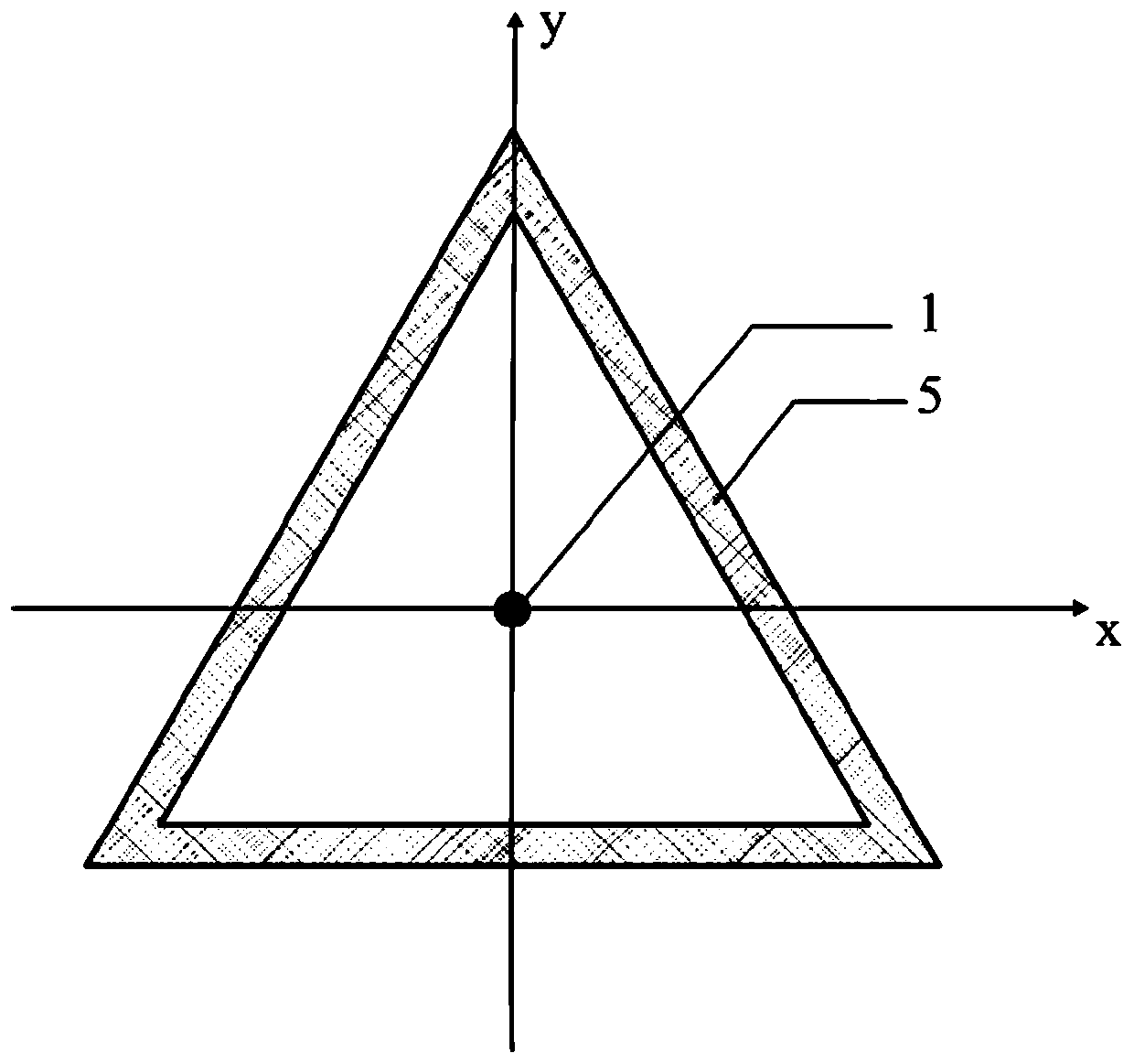 Triangular prism type fiber grating acceleration detector