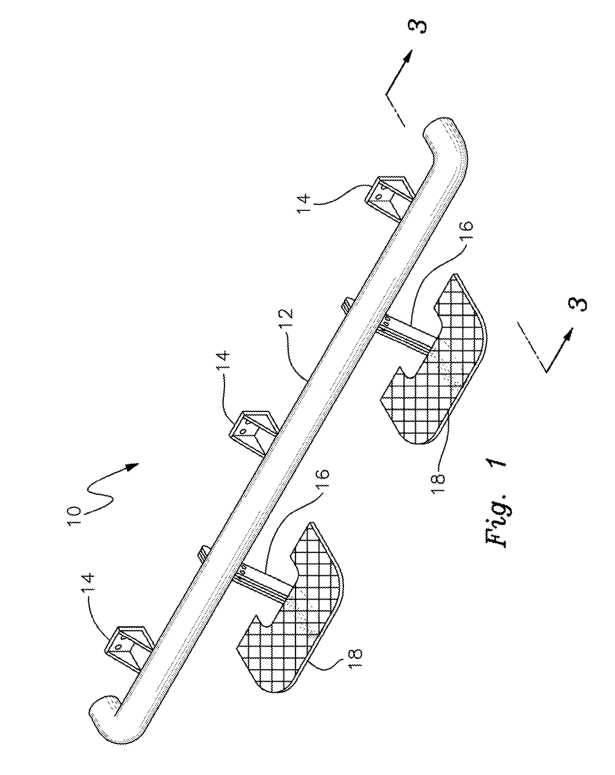 Moveable step for assisting entry into vehicles