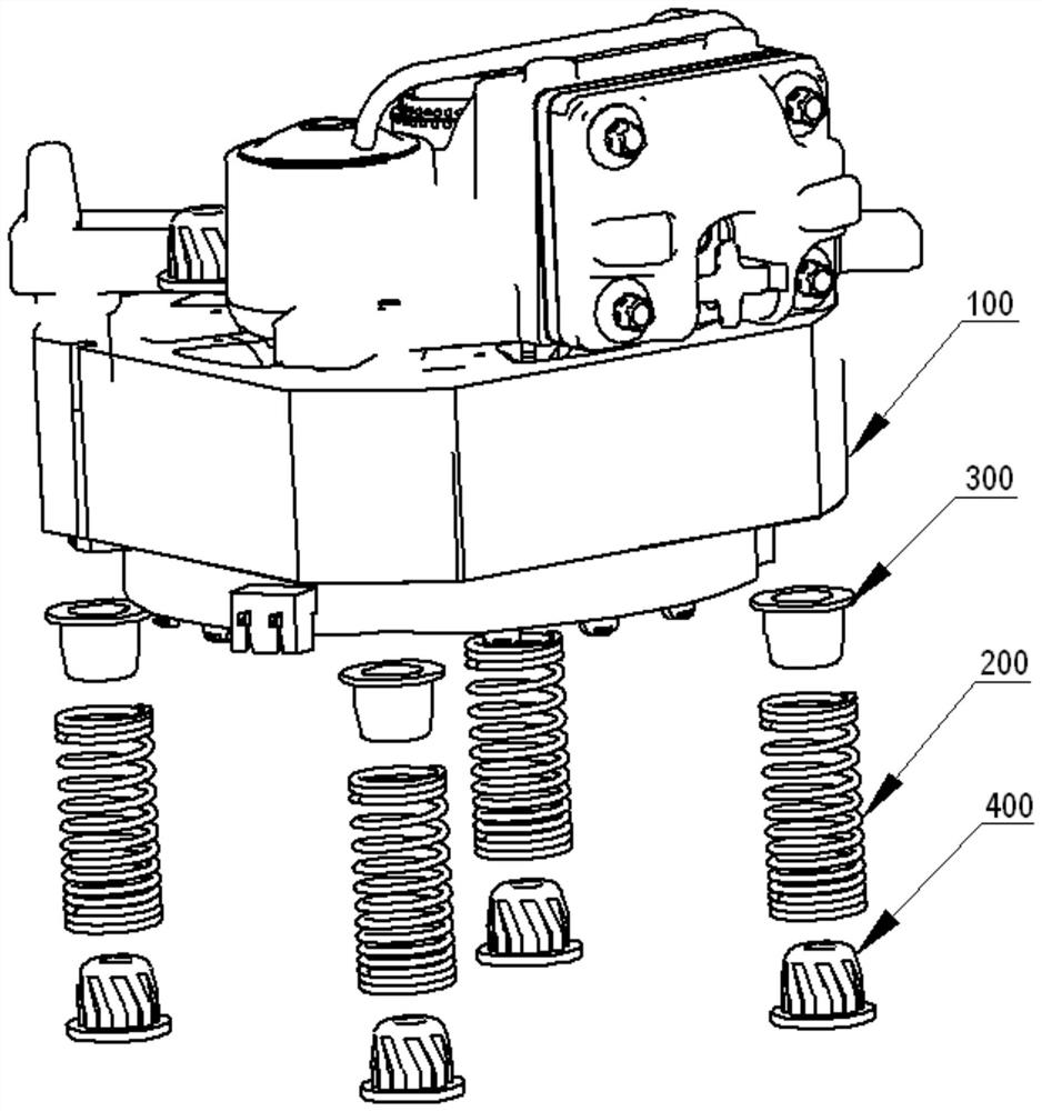 Compressor supporting structure