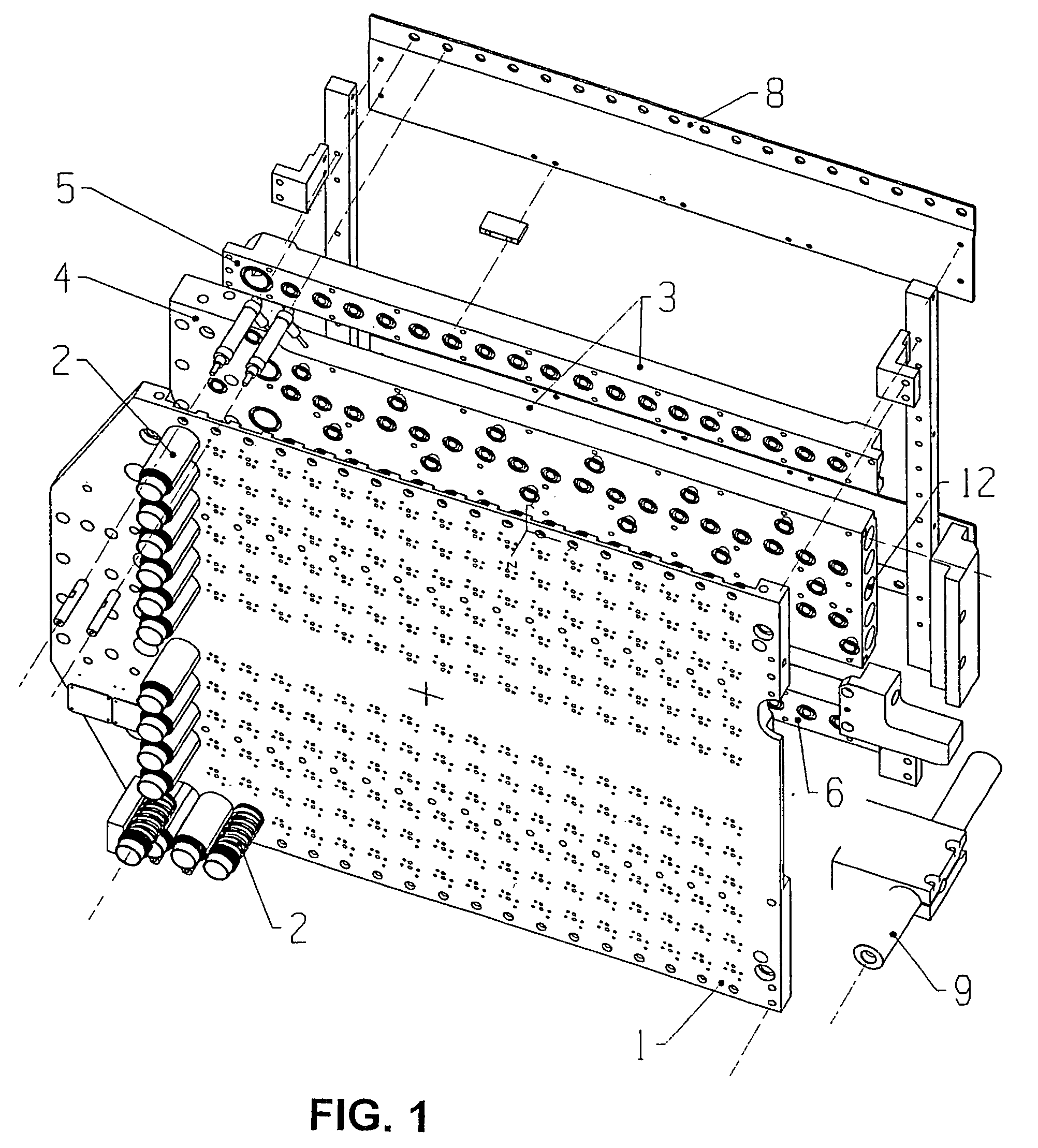 Cooling system for sleeves that are fixed to a carrier plate