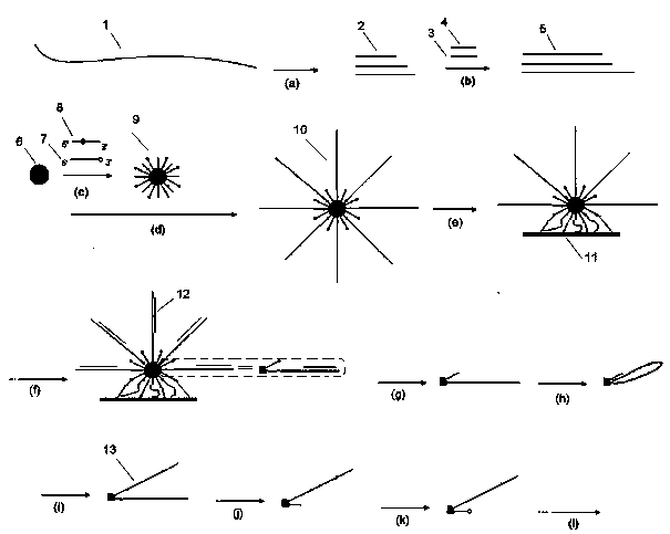 Sequencing method for in-situ copying high-flux sequencing template and increasing reading length thereof