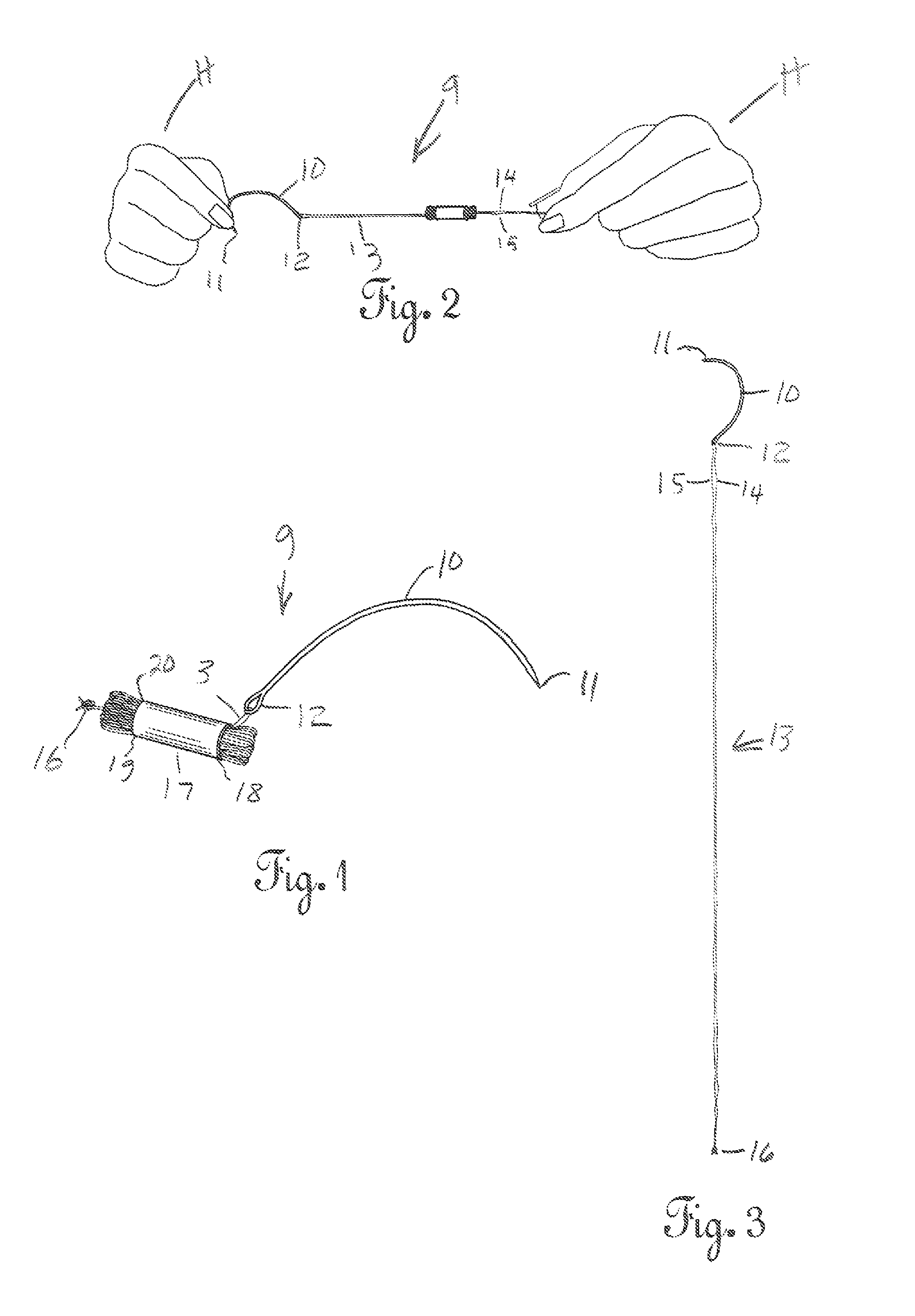 Pre-threaded and knotted hair weaving needle and method