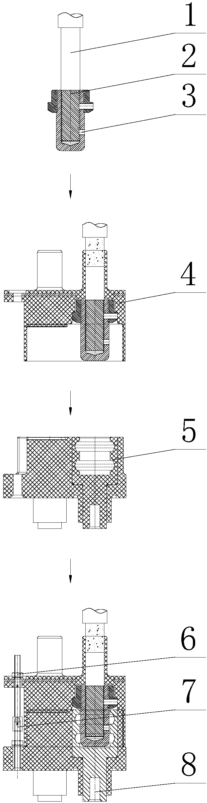 Transformer sealing terminal and installation manufacturing technology thereof