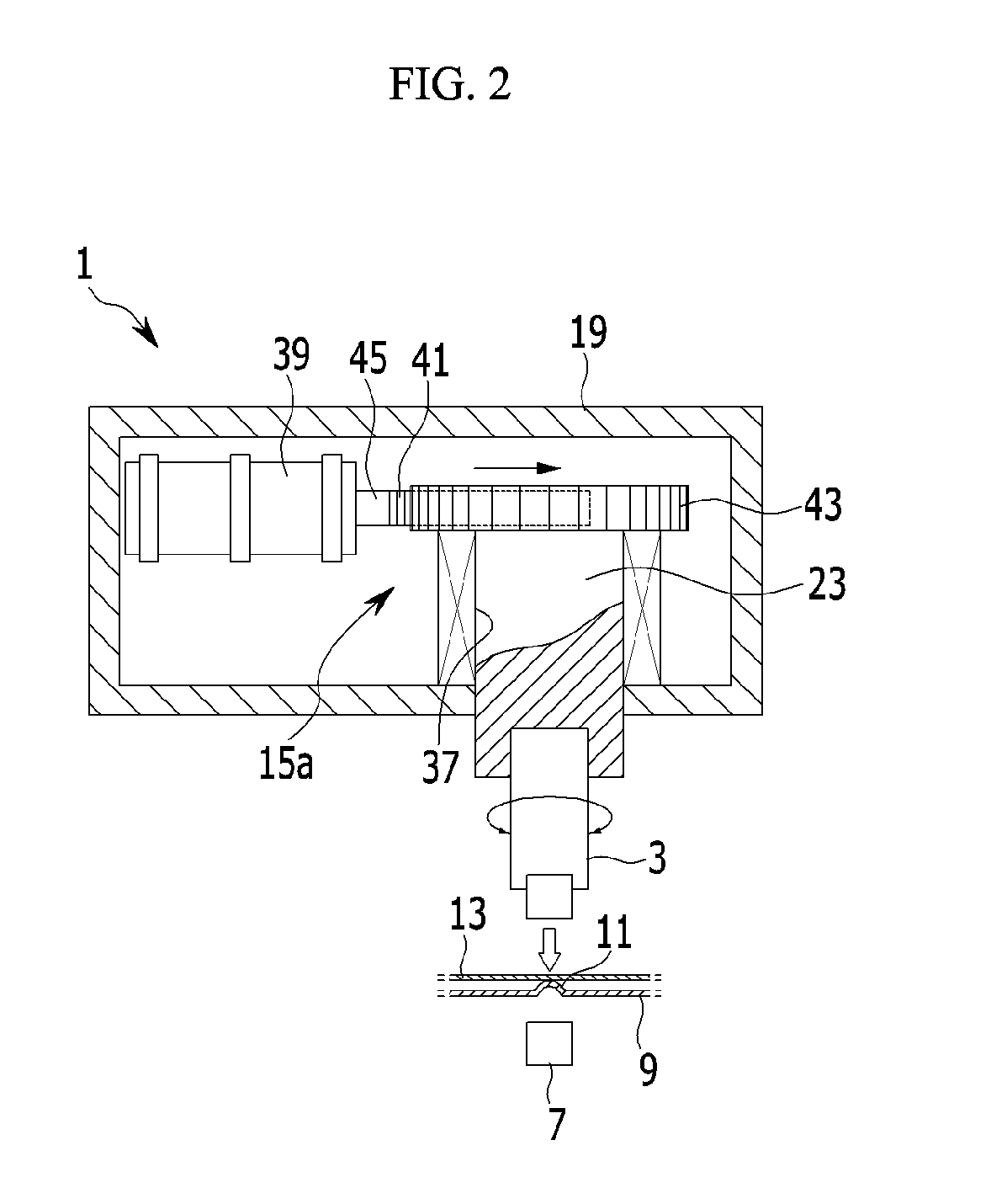 Projection welding device