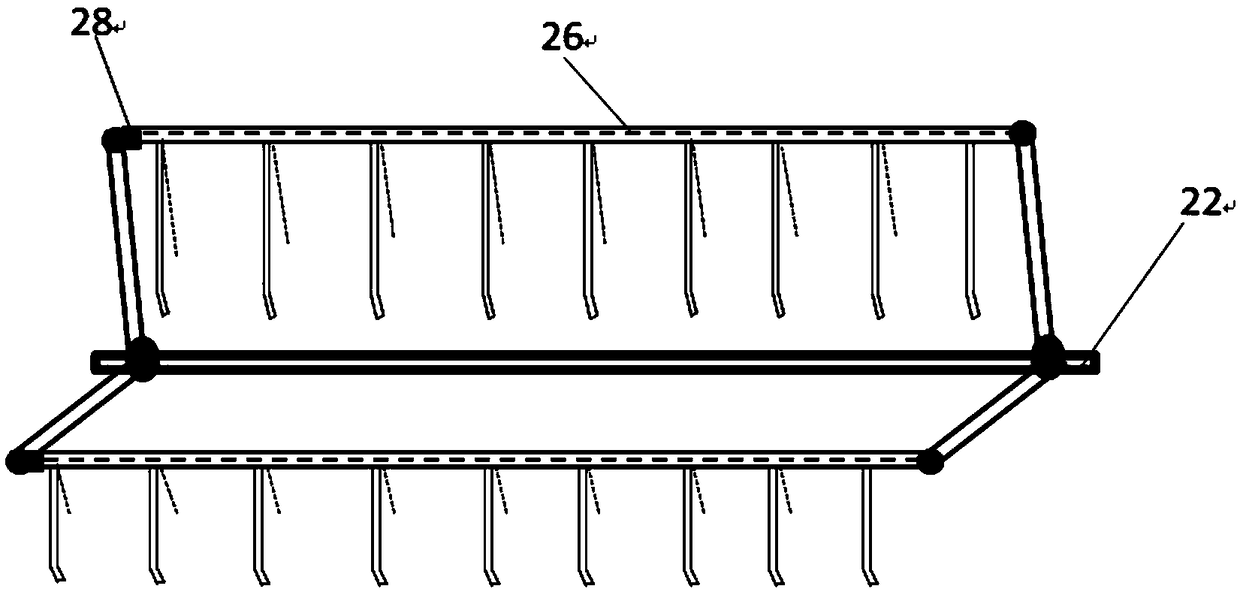 Sharing pile for storing reels of combined harvester