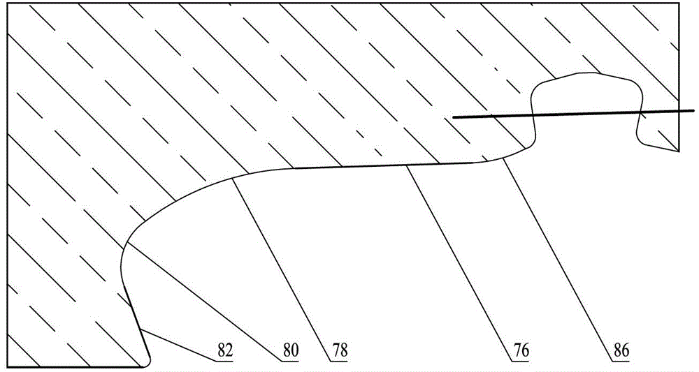 Cambered surface and plane sealed variable tooth wide wedge-type coupling structure and oil well pipe structure