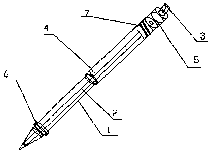 Night pen capable of displaying time