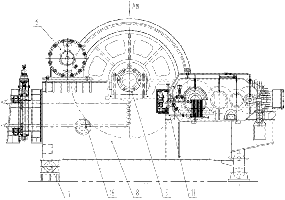 High-tension heavy anchoring and mooring machine