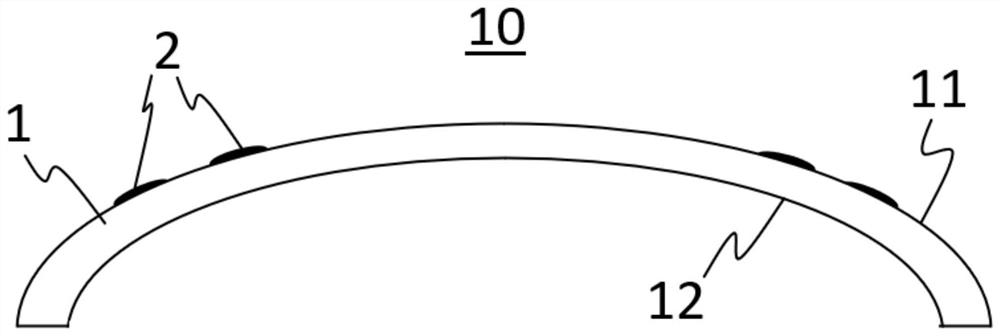 Glass element and use thereof, coating agent for production thereof and method for production thereof