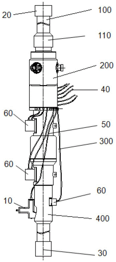 A top drive cementing head