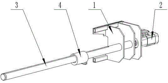 Spinning cake pushing device