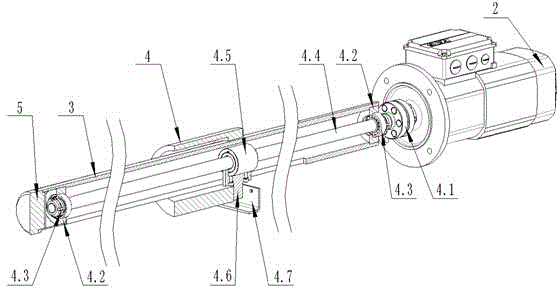 Spinning cake pushing device