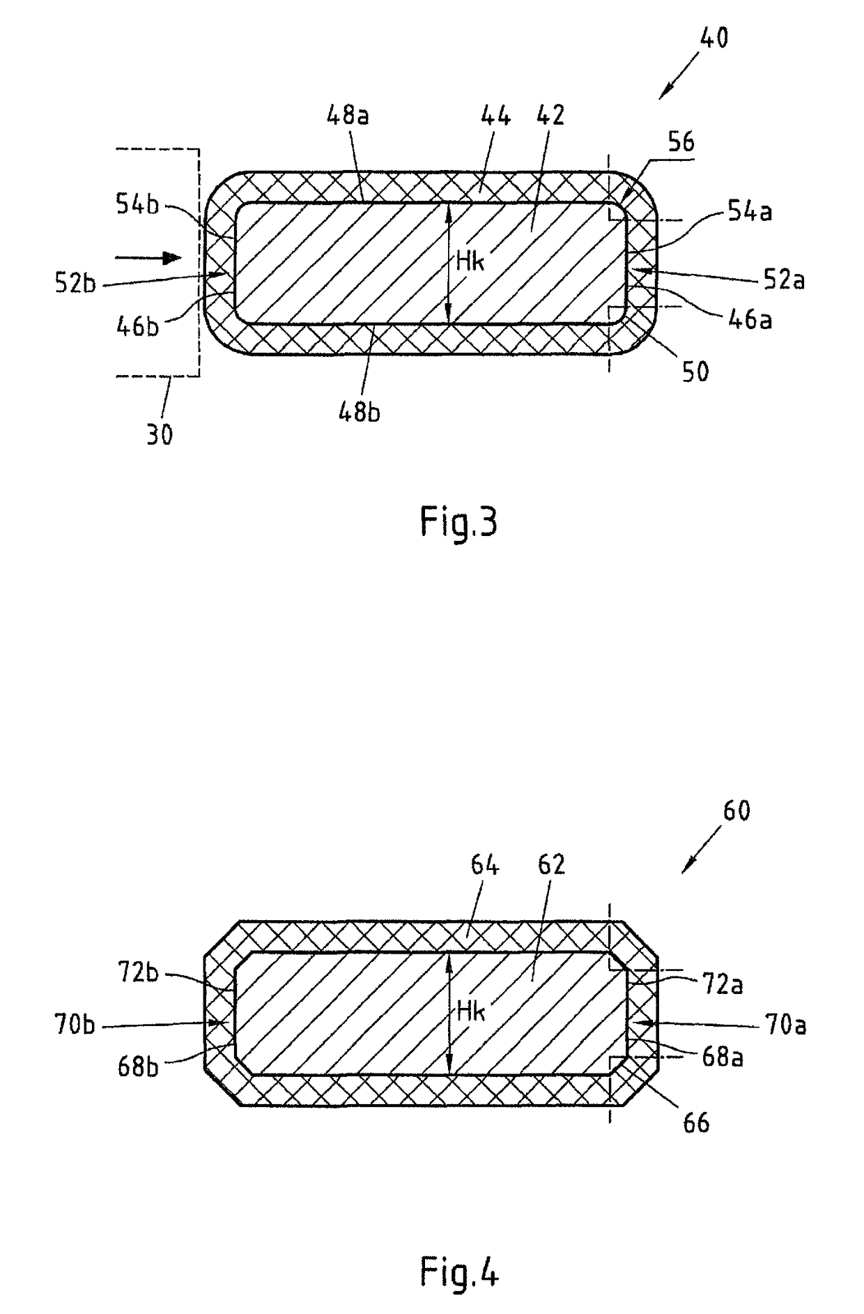 Electrical flat conductor for motor vehicles