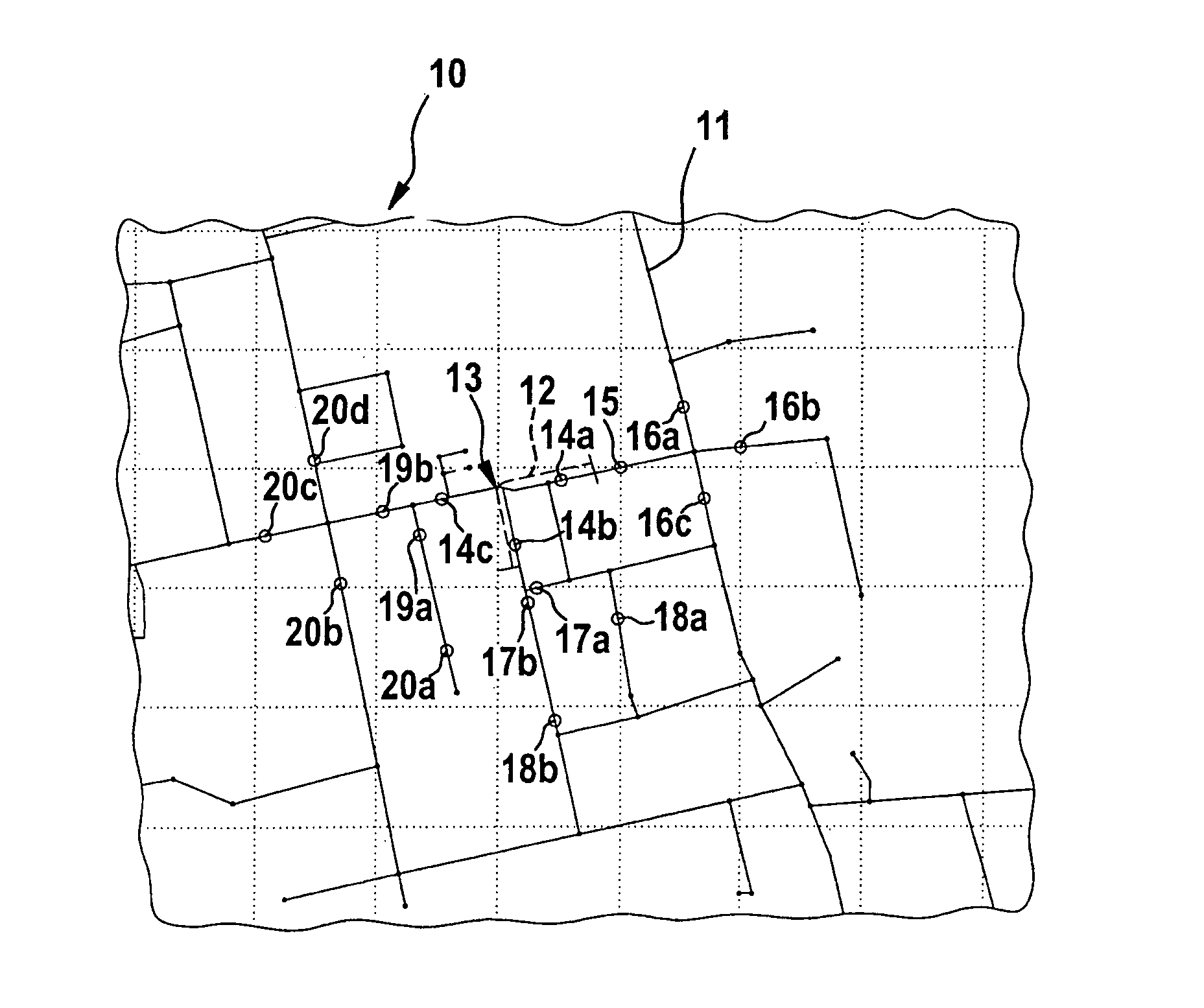 Method for localization of a route section in a map