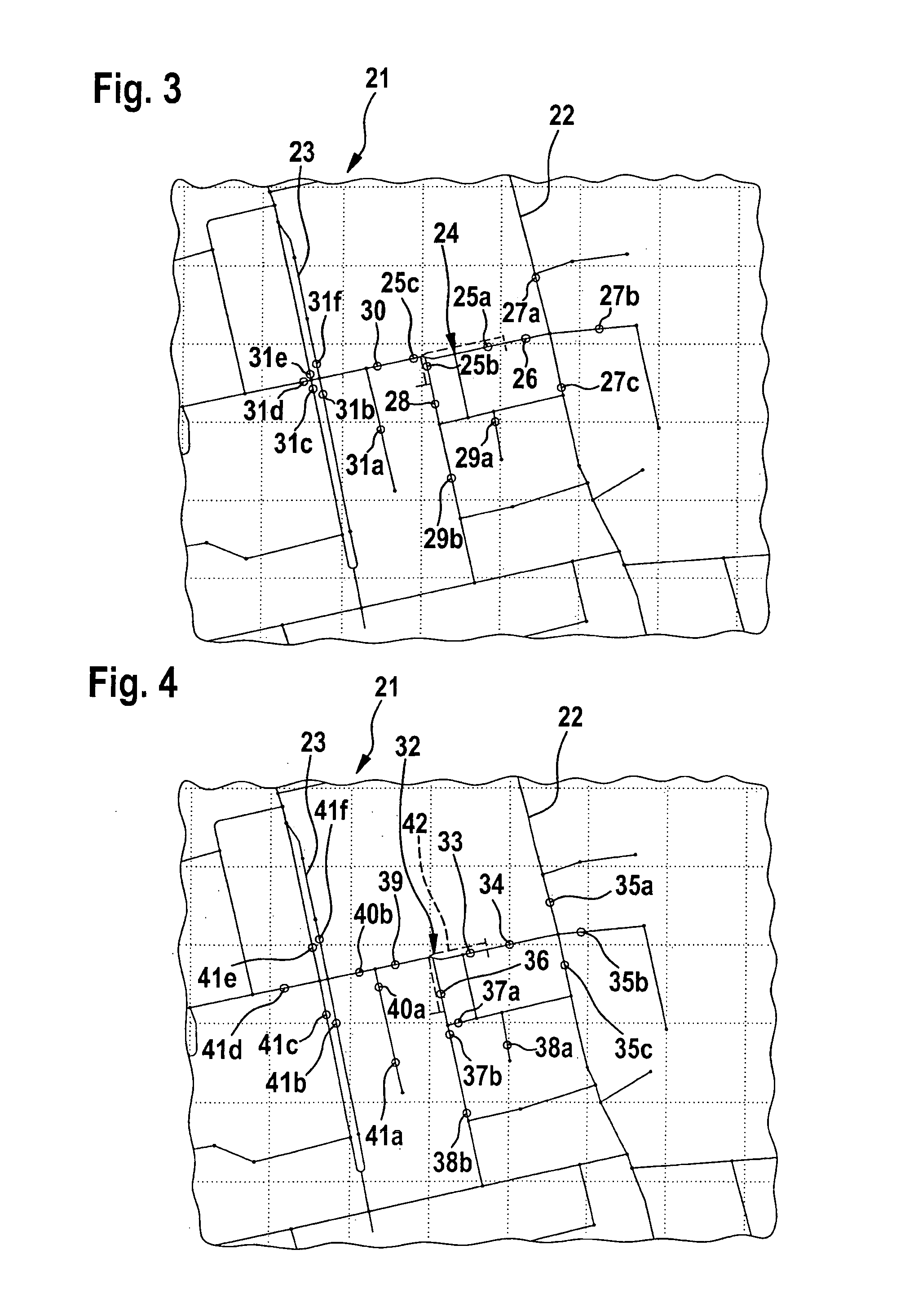 Method for localization of a route section in a map