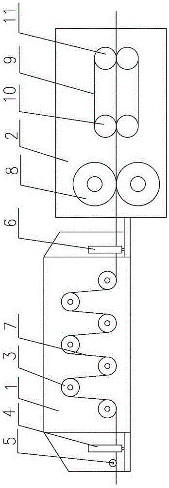 Electric wire middle conveying device
