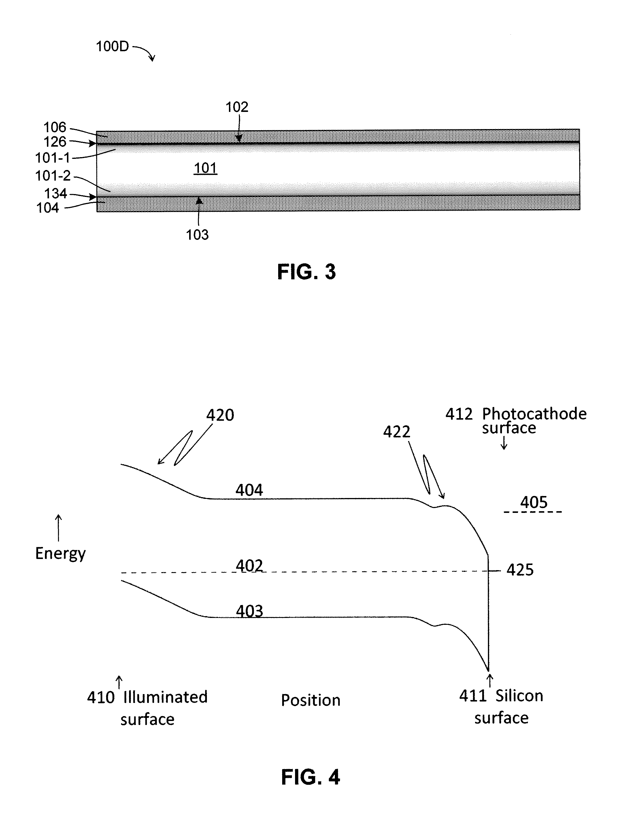 Photocathode Including Silicon Substrate With Boron Layer