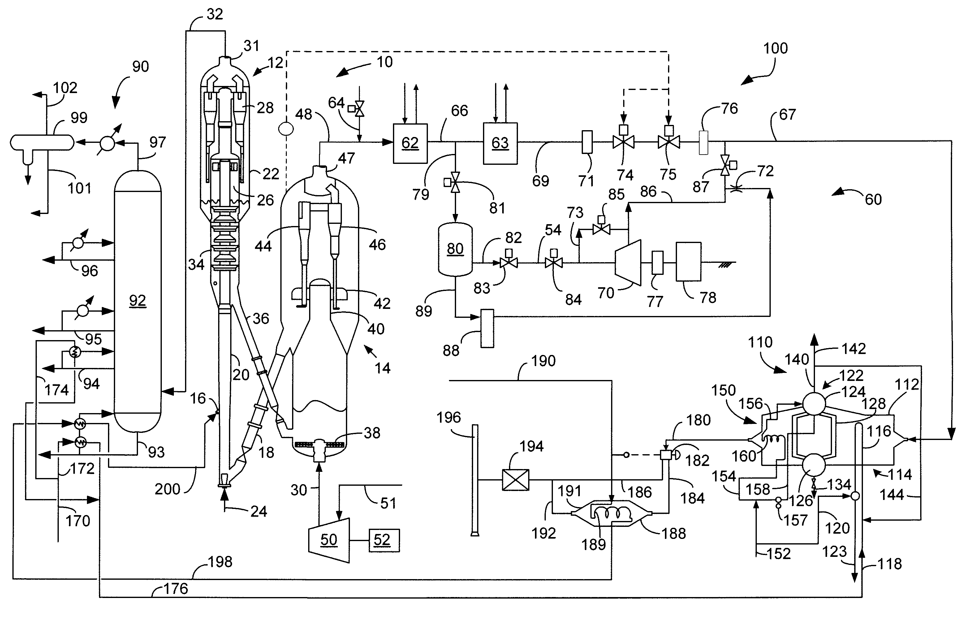 Apparatus for feed preheating with flue gas cooler