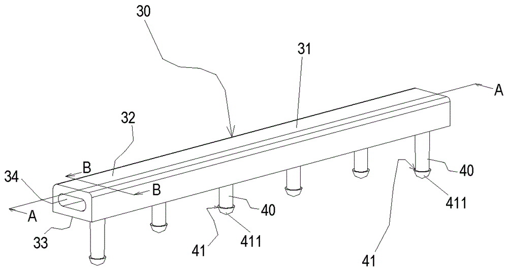 Rubber bead for fixing rubber slabs of railway level crossings