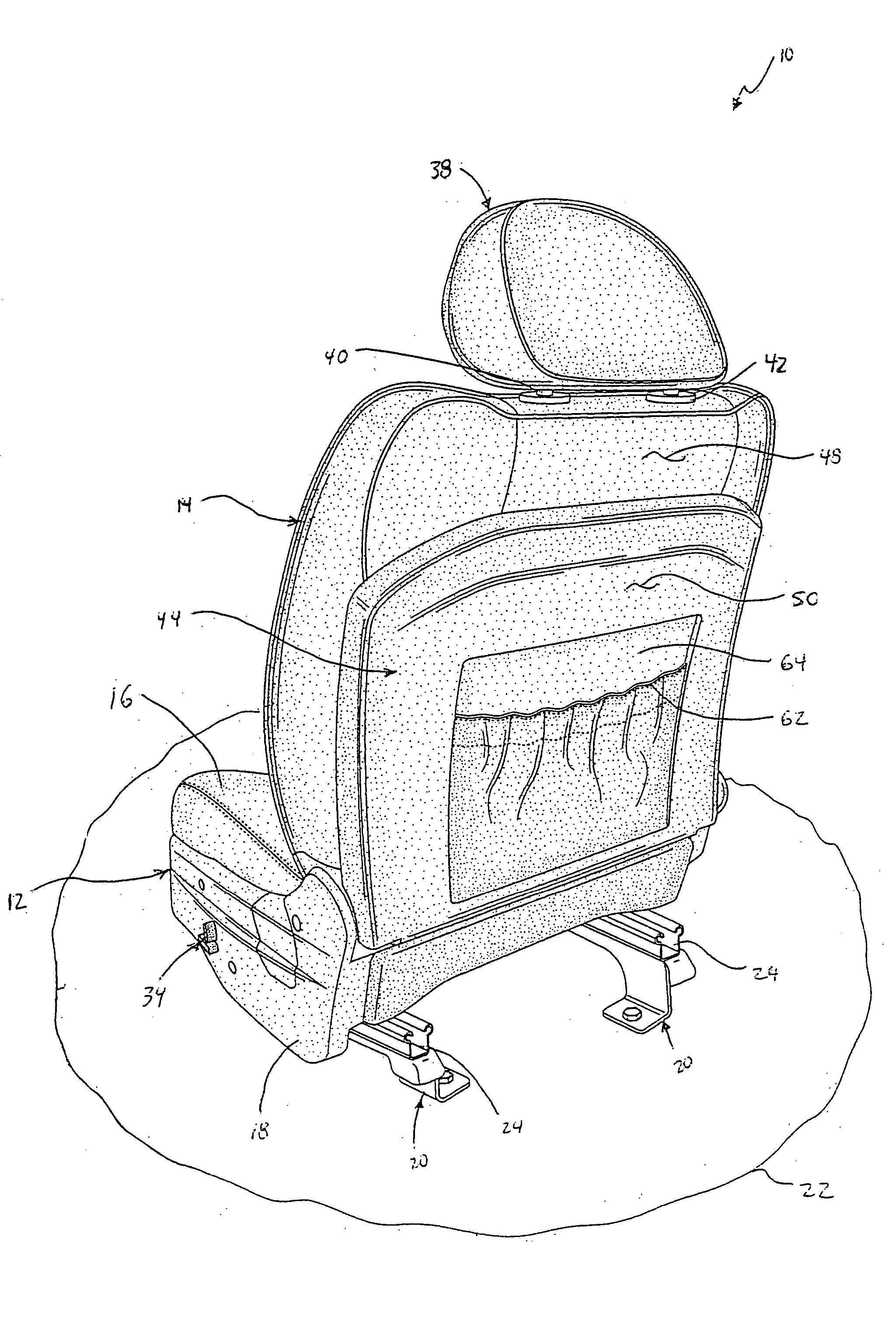 Vehicle seat incorporating a seat back panel