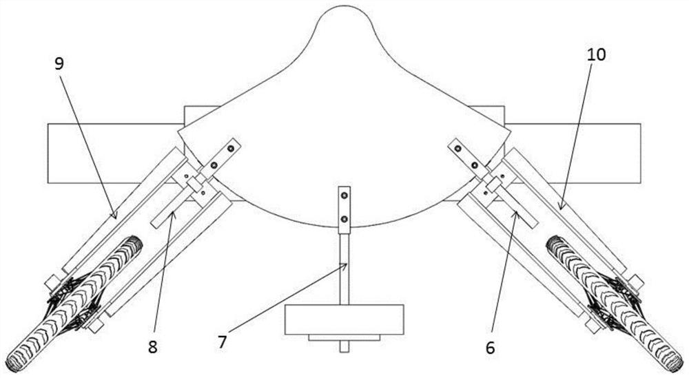 An automatic direction adjustment device suitable for a pipeline inspection robot and a direction adjustment method thereof